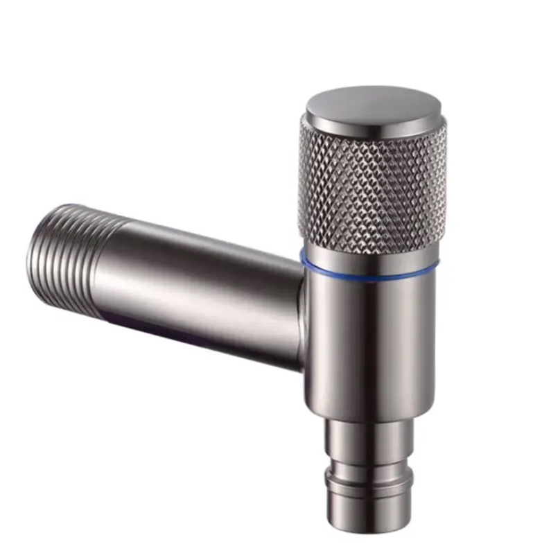 የተራዘመ Knurled ኖብ ማጠቢያ ማሽን የውሃ ማቆሚያ ቫልቭ