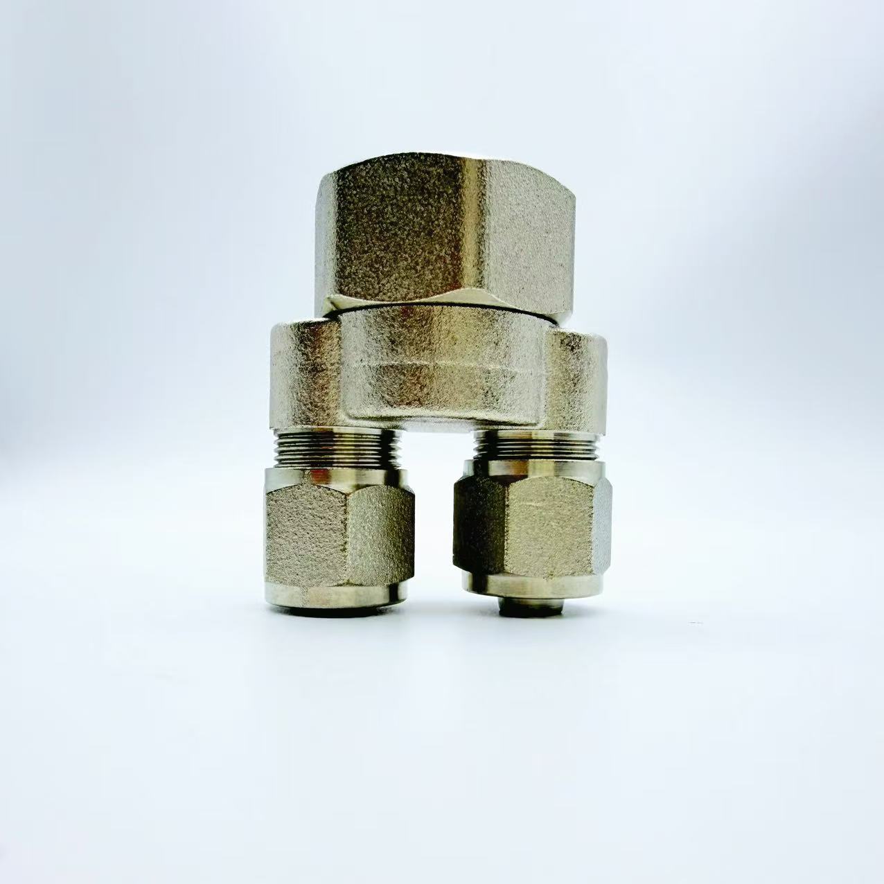 ሴት ክር Y-ቅርጽ ድርብ ferrule ቅርንጫፍ አያያዥ