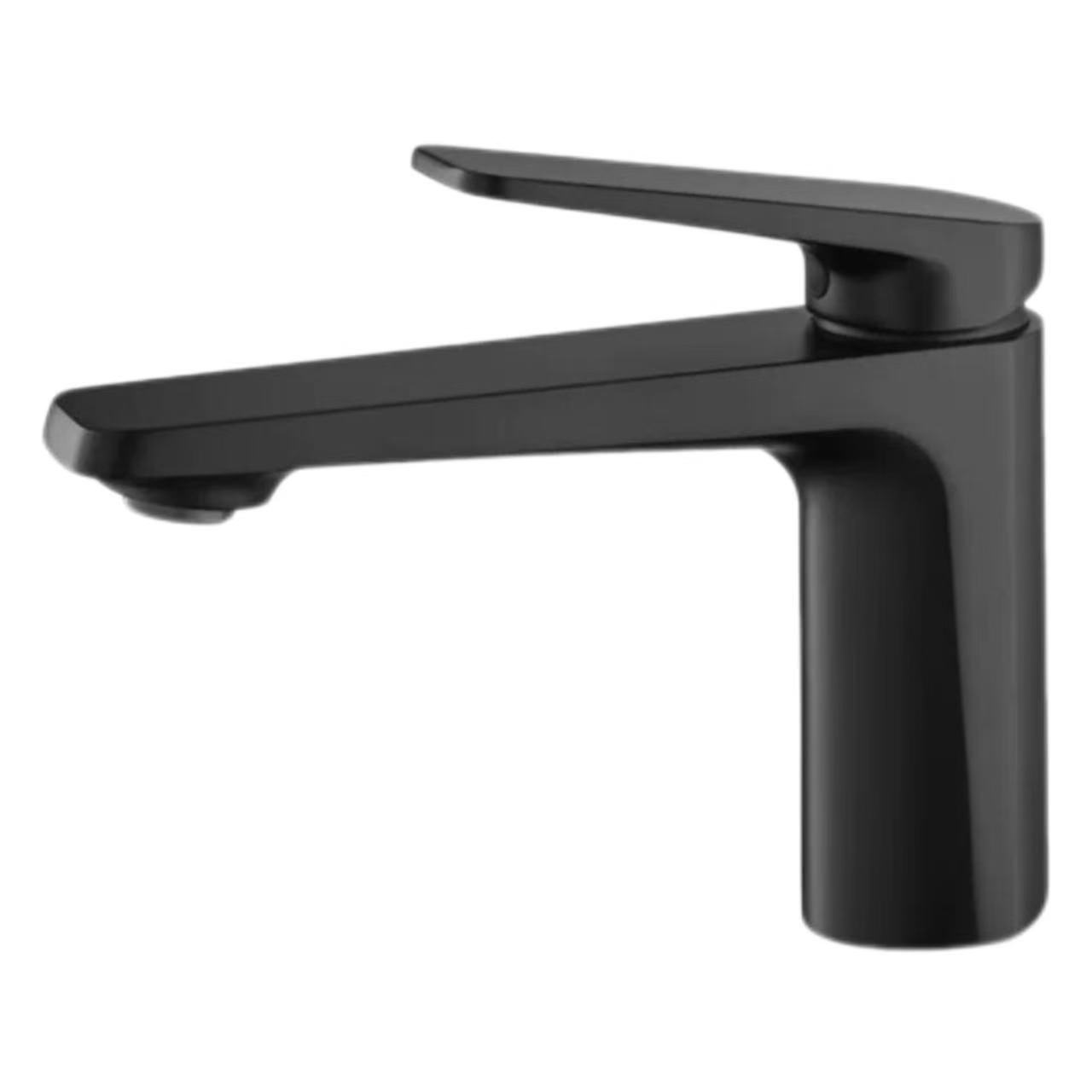 Matte Black Long-handle Minimalist Dragon ቧንቧ