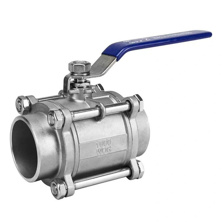 ፈጣን-ጭነት ቋሚ 3PC Butt-Weld Ball Valve